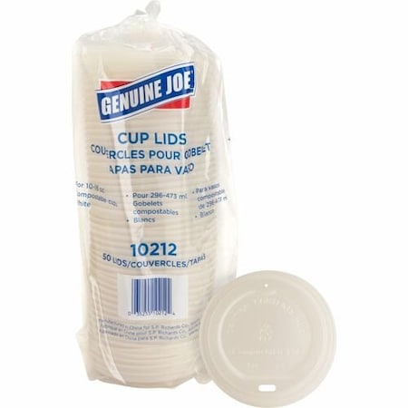 Genuine Joe LID, CUP, 10-16 OZ, 50PK GJO10212